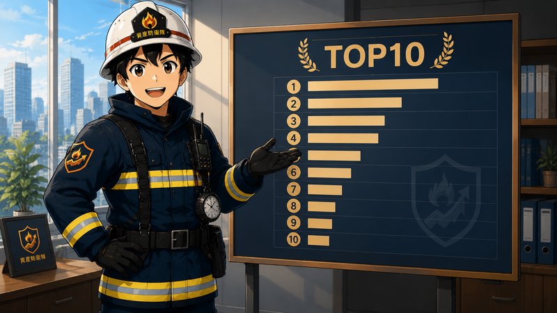 TOP10ランキングを紹介する資産防衛隊の隊長