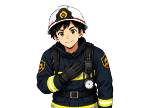 資産防衛隊 隊長のコメントイラスト(感謝)