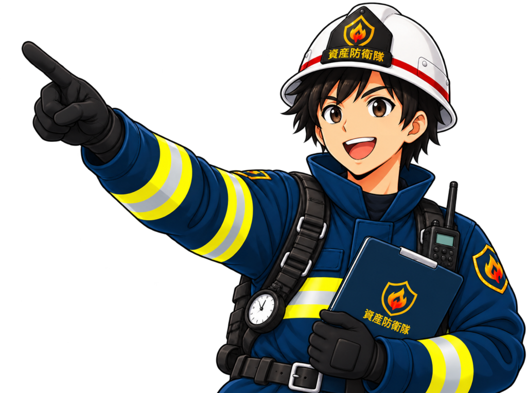 企業分析記事のヒーロービジュアルに使用する隊長のイラスト