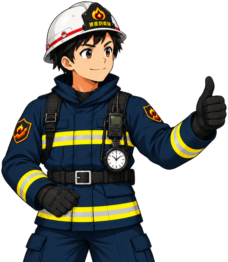資産防衛隊 隊長（GOOD・自信ポーズ）