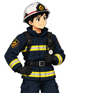 資産防衛隊 隊長のイラスト(会話用・右向き)